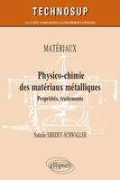 Matériaux - Physico-chimie des matériaux métalliques - Propriétés, traitements - Niveau B