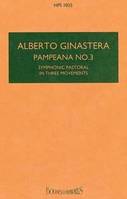 Pampeana No. 3, HPS 1035. op. 24. orchestra. Partition d'étude.