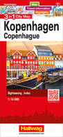 KOPENHAGEN - COPENHAGUE 3 IN 1 CITY MAP