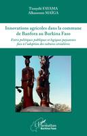 Innovations agricoles dans la commune de Banfora au Burkina Faso, Entre politiques publiques et logiques paysannes face à l'adoption des cultures céréalières