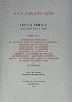 Opera Omnia - tome 42 Compendium theologiae de articulis fidei et ecclesiae sacramentis