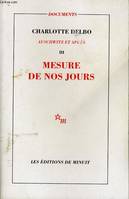 Mesure de nos jours Auschwitz et après T3, Volume 3, Mesure de nos jours