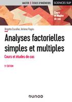 Analyses factorielles simples et multiples - 5e éd., Cours et études de cas