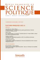 Revue Française de Science Politique T72-4