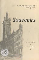 Souvenirs, Douai, le 11 août et le 1er septembre 1944