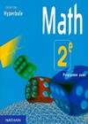 Mathématique seconde élève programme 2000, programme 2000