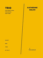 Trio, for double bass, percussion, and piano. double bass, percussion, piano. Partition et parties.