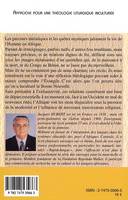 Rites traditionnels d'Afrique, Approche pour une théologie liturgique inculturée