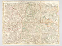 Cursus Rheni a Basilea usque Bonnam III Sect. exhibit. Sectio III seu Superiore in qua sistitur maxima pars Alsatiae, Brisgoviae una cum alijs Suevia Tractibus confinibus [ Colored Map with Basel, 