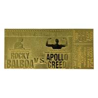 Billet plaqué Or - Rocky vs Apollo Creed - Rocky 2