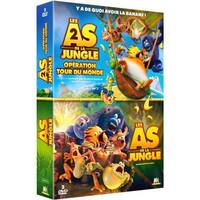 Coffret Les As de la jungle + Les As de la jungle 2 : Opération tour du Monde - DVD