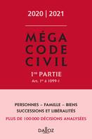 1, Méga Code civil 2020, 1re partie