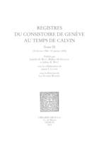 Registres du Consistoire de Genève au temps de Calvin, Tome IX (15 février 1554 - 31 janvier 1555)