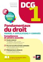 1, DCG 1 - Fondamentaux du droit - Manuel et applications, Manuel + applications