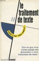 Le traitement de texte - 