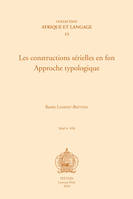 Les constructions sérielles en fon, approche typologique