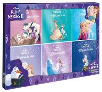 La reine des neiges I & II / coffret 12 histoires : 6 histoires, 6 coloriages, 12 livres