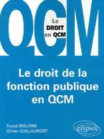 LE DROIT DE LA FONCTION PUBLIQUE EN QCM