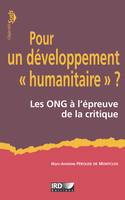 Pour un développement « humanitaire » ?, Les ONG à l’épreuve de la critique