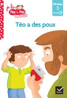 Je lis pas à pas avec Téo et Nina, 36, Téo et Nina Fin de CP Niveau 3 - Téo a des poux