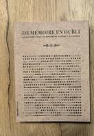 De mémoire en oubli, Un recueil de 60 auteurs pour la recherche contre la maladie d’Alzheimer.