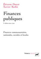 Finances publiques, Finances communautaires, nationales, sociales et locales