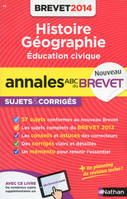 Annales ABC du BREVET 2014 Histoire Géographie Education civique 3e