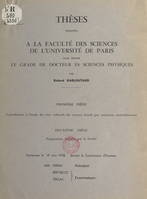 Contribution à l'étude des états collectifs des noyaux lourds par excitation coulombienne, Thèse présentée à la Faculté des sciences de l'Université de Paris pour obtenir le grade de Docteur ès sciences physiques. Suivi de la proposition donnée par la ...