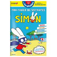 Cahier de vacances 2024 Simon - Les incollables - Petite Section à Moyenne Section - 3/4 ans