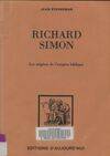 Richard Simon et les origines de l'exegese biblique