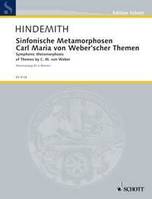 Symphonic Metamorphosis, of Themes by C.M. von Weber. Orchestra. Réduction pour piano.