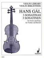 3 Sonatinen, op. 71/1-3. violin and piano.