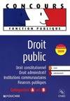 Droit public Catégories A et B. Concours 2009, droit constitutionnel, droit administratif, institutions communautaires, finances publiques