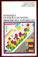 Statistique en sciences humaines : Procédures naturelles, procédures naturelles