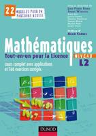 Mathématiques Tout-en-un pour la Licence - niveau L2, tout-en-un, pour la licence, niveau L2