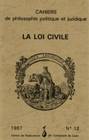 n° 12, 1987 : La Loi civile