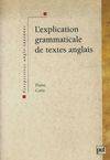 Explication grammaticale de textes anglais