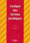 Lexique des termes juridiques