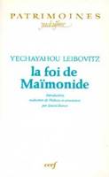 La Foi de Maïmonide