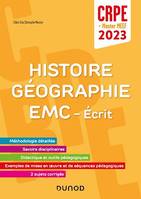 Concours Professeur des écoles - Histoire Géographie EMC - Ecrit / admissibilité - CRPE 2023, Ecrit/admissibilité
