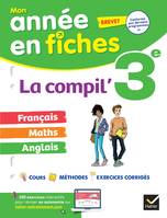 La Compil' 3e / brevet (tout-en-un) : français, maths et anglais, fiches de révision et exercices dans toutes les matières