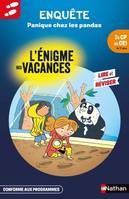 Enigmes des Vacances CP-CE1 Panique chez les pandas