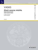 Maza vasaras muzika, (Little Summer Music). flute and piano. Partition et partie.