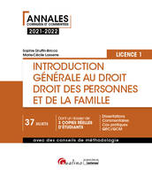 Introduction générale au droit - Droit des personnes et de la famille, Droit objectif - droits subjectifs - droit des personnes - droit de la famille