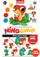 Poppik J'apprends avec Nino Dino, 1 poster + 60 stickers repositionnables