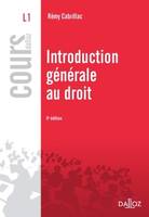 Introduction générale au droit - 9e éd., Cours