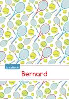 Le cahier de Bernard - Blanc, 96p, A5 - Tennis