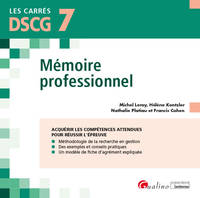 DSCG 7 - Mémoire professionnel, Guide pratique pour réussir votre mémoire et sa soutenance