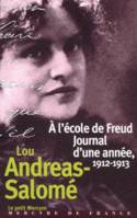 À l'école de Freud, Journal d'une année (1912-1913)