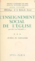 L'enseignement social de l'église (3), Au-delà du capitalisme